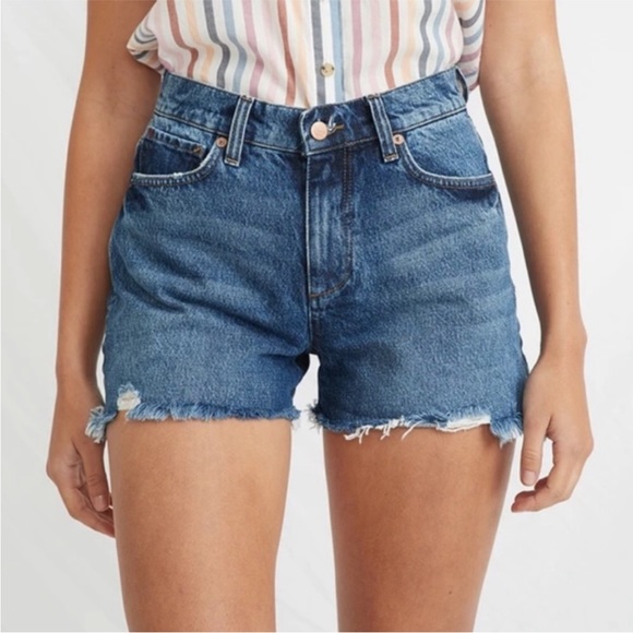 Marine Layer Pants - Marine Layer Sasha Raw Hem Jean Denim Shorts